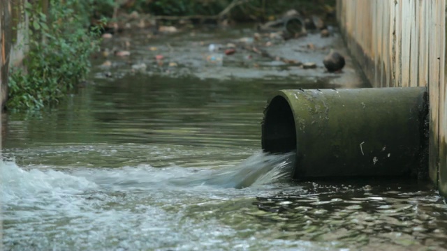 废水污染视频素材