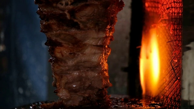 传统土耳其食物Doner Kebab视频素材