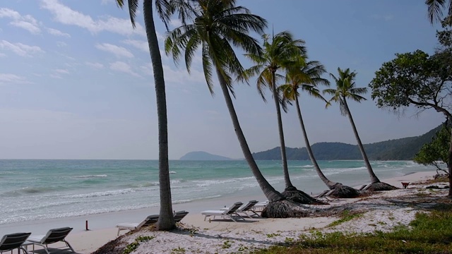 Bai Bien Sao 海滩，富国岛，越南视频素材