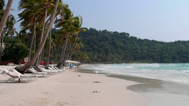 Bai Bien Sao 海滩，富国岛，越南视频素材