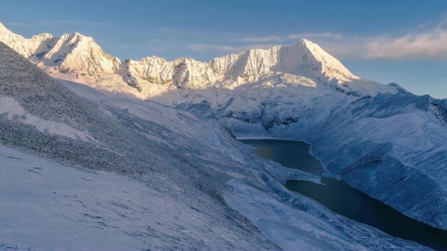 西藏雪山鸟瞰图视频素材