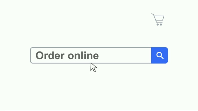 网页浏览器或网页与搜索框输入命令在线互联网搜索视频素材