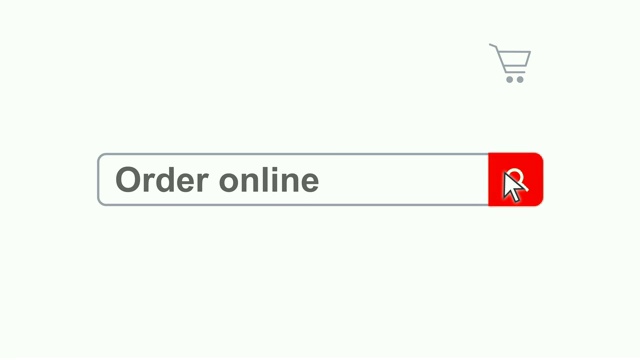 网页浏览器或网页与搜索框输入命令在线互联网搜索视频素材