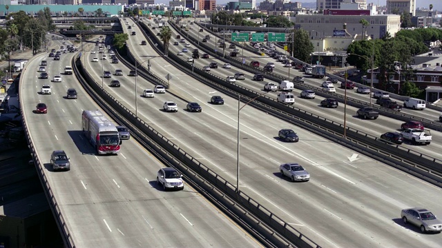 洛杉矶的高速公路视频素材