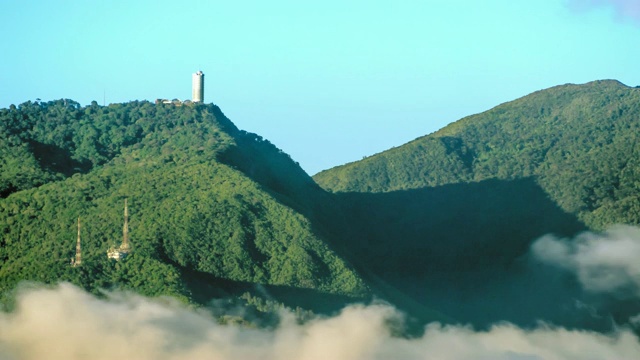 在加拉加斯的洪堡酒店塔的时间流逝缩放视图视频素材