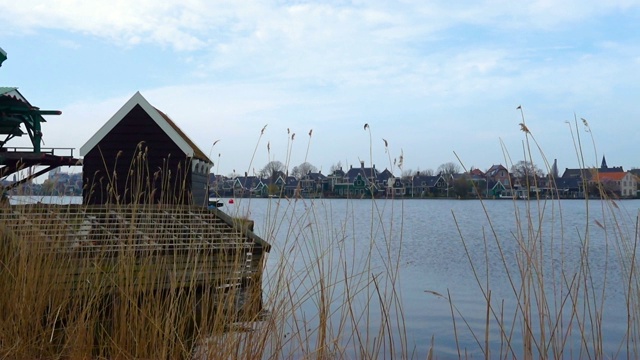 Zaanse Schans的风车视频素材