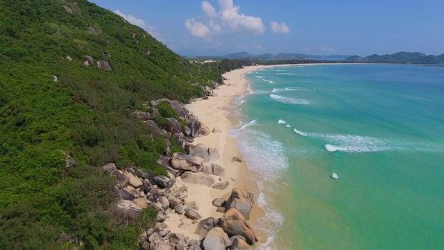 越南富炎秋岩海滩视频素材