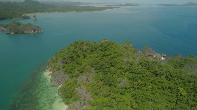 卡拉莫群岛海景，卡马里纳斯苏尔，菲律宾视频素材