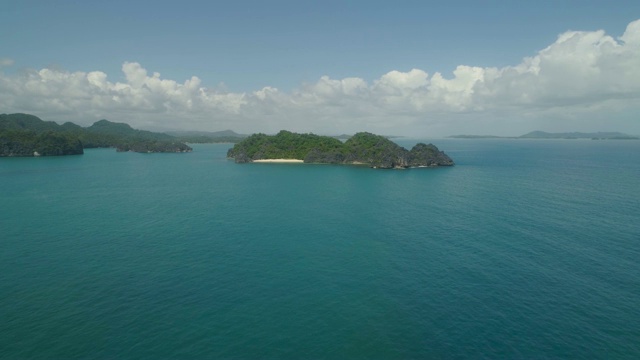 卡拉莫群岛海景，卡马里纳斯苏尔，菲律宾视频素材