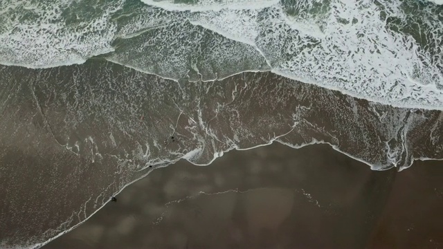 鸟瞰海岸线视频素材