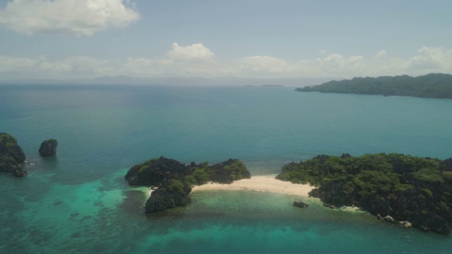 卡拉莫群岛海景，卡马里纳斯苏尔，菲律宾视频素材