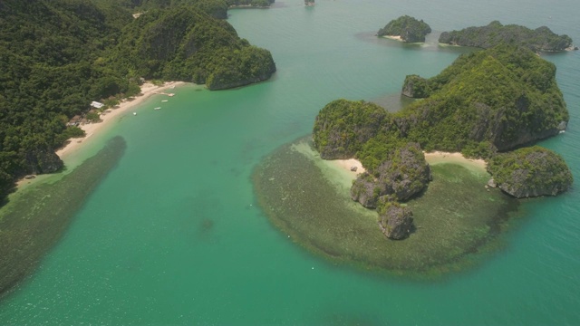 卡拉莫群岛海景，卡马里纳斯苏尔，菲律宾视频素材