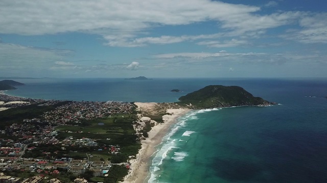 桑蒂尼奥海滩Florianópolis，巴西视频素材