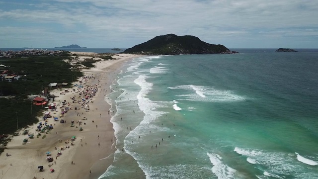 桑蒂尼奥海滩Florianópolis，巴西视频素材