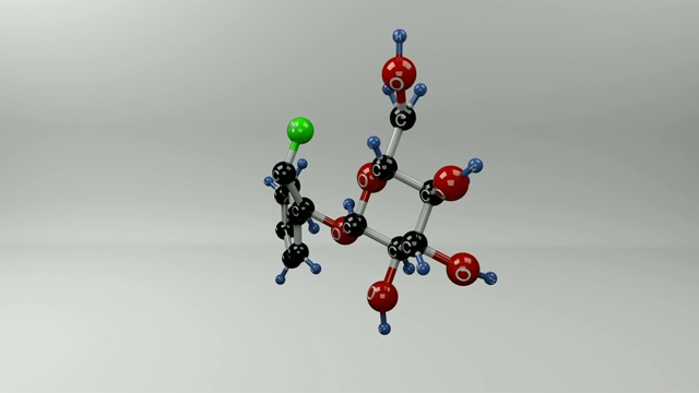 Sambunigrin分子)。视频素材