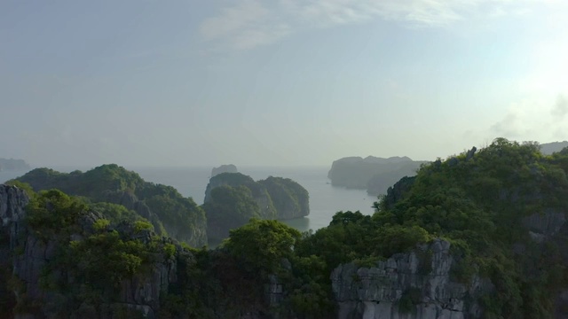 天堂岛下龙湾，越南视频素材