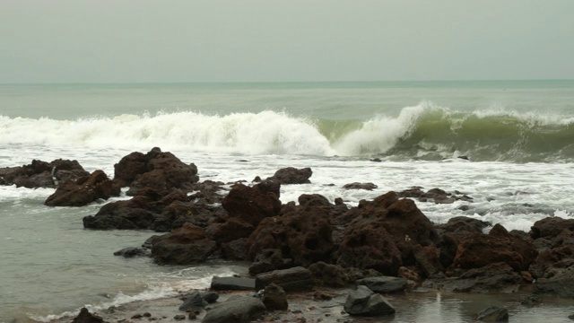 美丽的海景。自然的组成视频素材