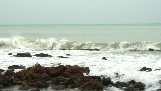 美丽的海景。自然的组成视频素材