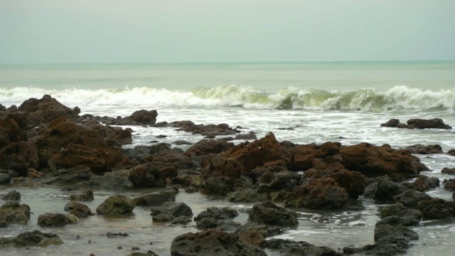 美丽的海景。自然的组成视频素材