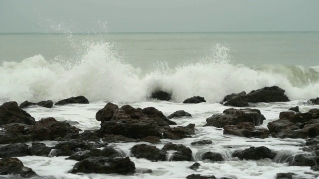 美丽的海景。自然的组成视频素材