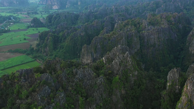 飞越山景4k视频视频素材