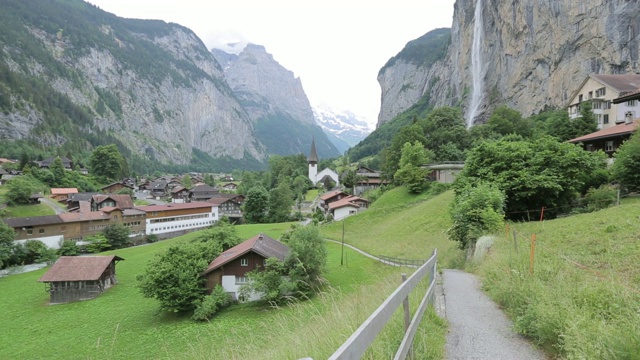 瑞士因特拉肯旅游村视频素材