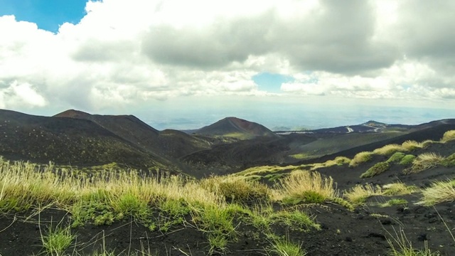 意大利西西里岛的埃特纳火山风景如画视频素材