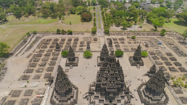 Prambanan寺庙，印度尼西亚Java视频素材