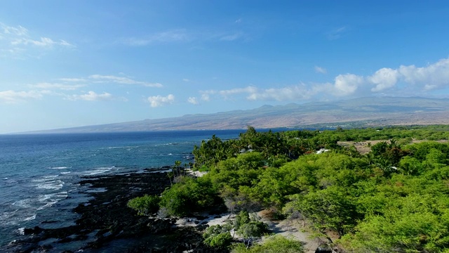 夏威夷的海岸线视频素材