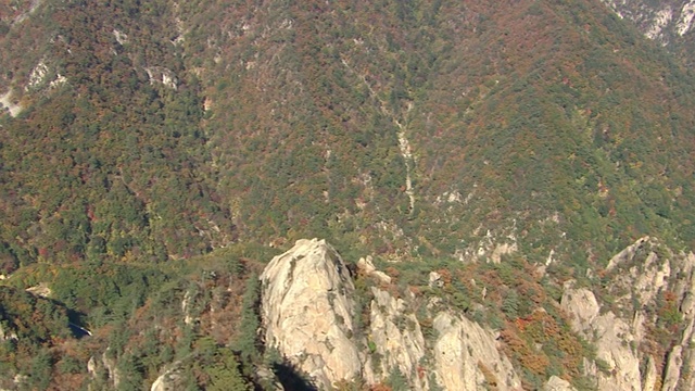 韩国江原道御田山秋景(热门旅游目的地)视频素材