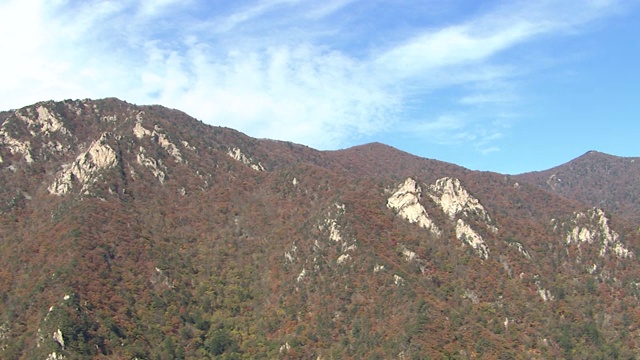 韩国江原道御田山秋景(热门旅游目的地)视频素材