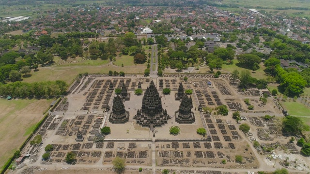 Prambanan寺庙，印度尼西亚Java视频素材