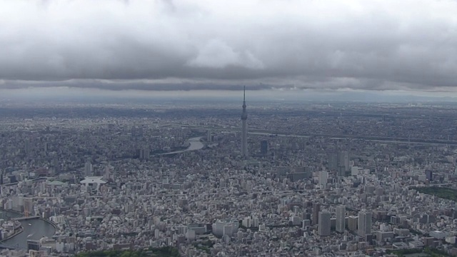 空中，东京天空与天空树，日本视频素材