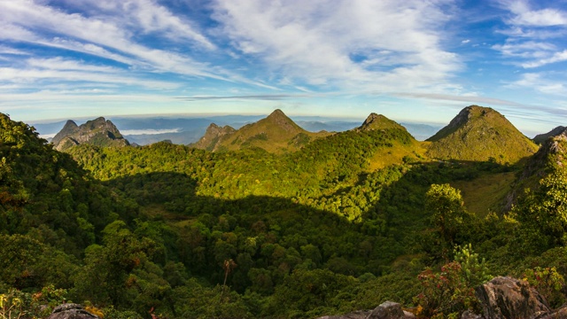 Doi Luang Chiang Dao mountain Landmark Nature Travel Place Of Chiang Mai, Thailand泰国清迈视频素材