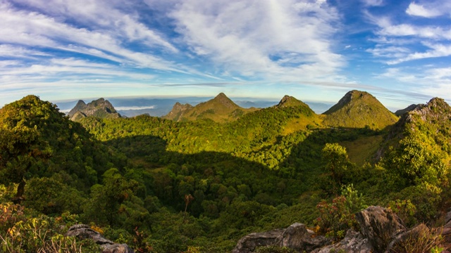 Doi Luang Chiang Dao山地标自然旅游清迈，泰国4K时间流逝视频素材