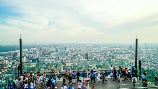 泰国曼谷城市景观天际线视频素材