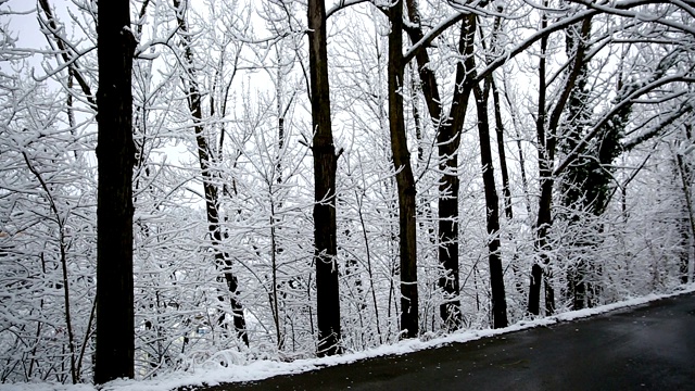 山脉和雪视频素材