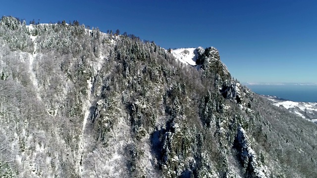 山脉和雪视频素材