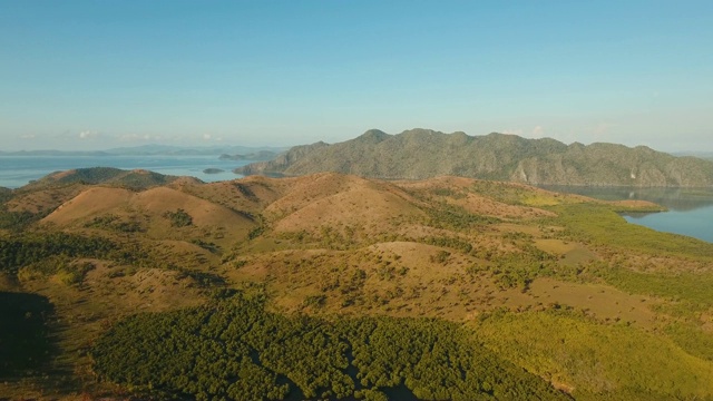 热带岛屿上的日出视频素材