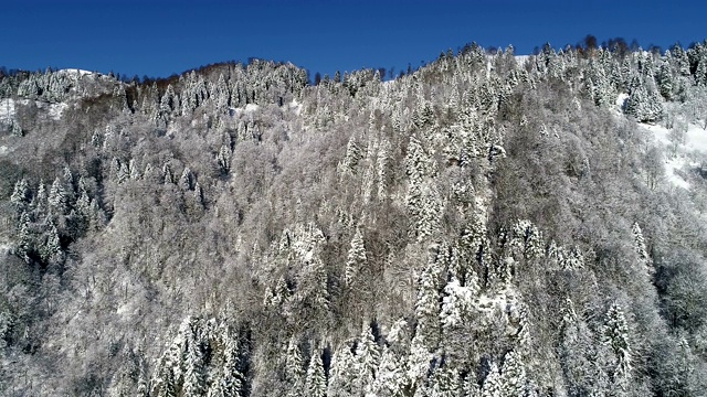 山脉和雪视频素材