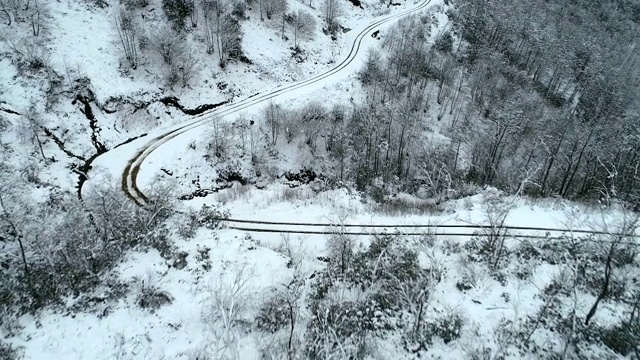 山脉和雪视频素材