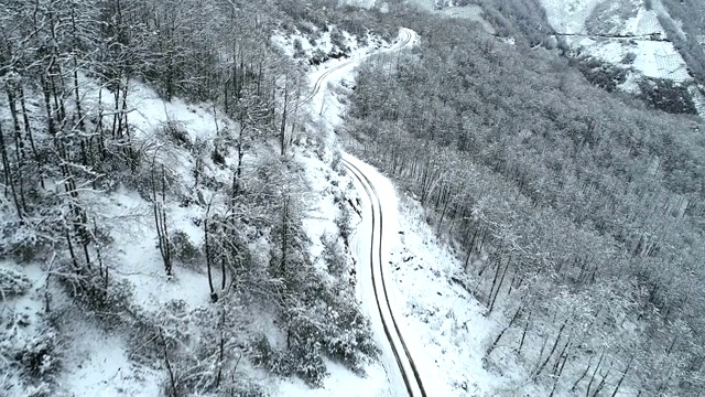 山脉和雪视频素材