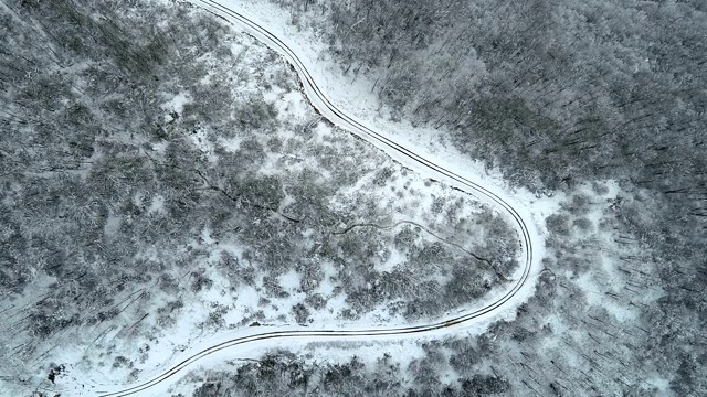 山脉和雪视频素材