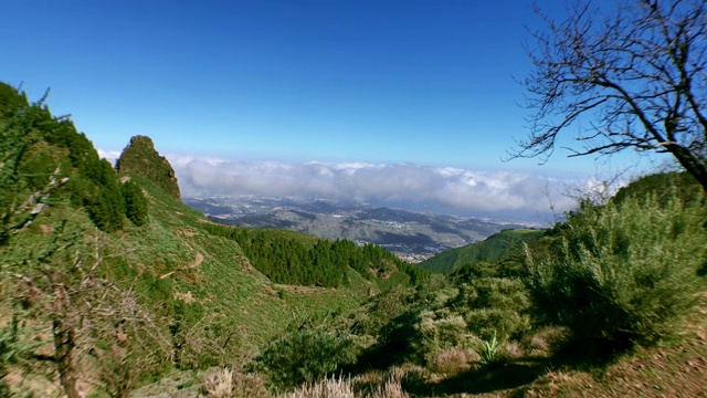 停在岩石上视频素材