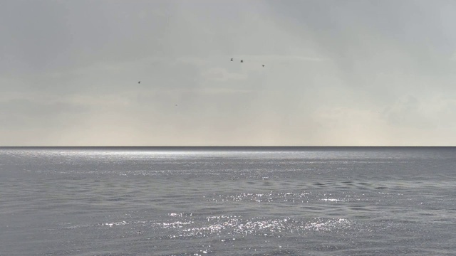 在平静的海面上视频素材