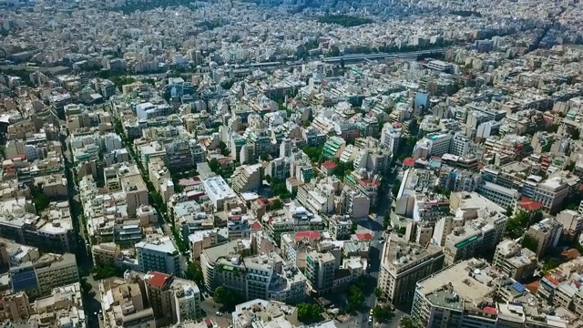 鸟瞰图雅典-希腊视频素材