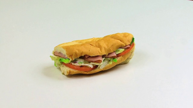 隔离Sub Sandwich HD视频素材