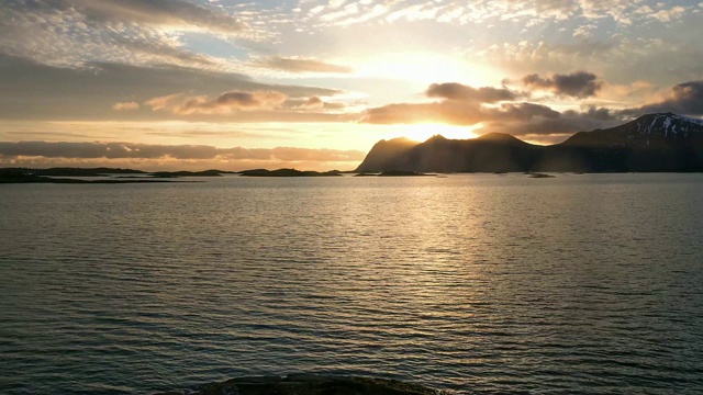 罗浮敦群岛日出的时间流逝视频素材