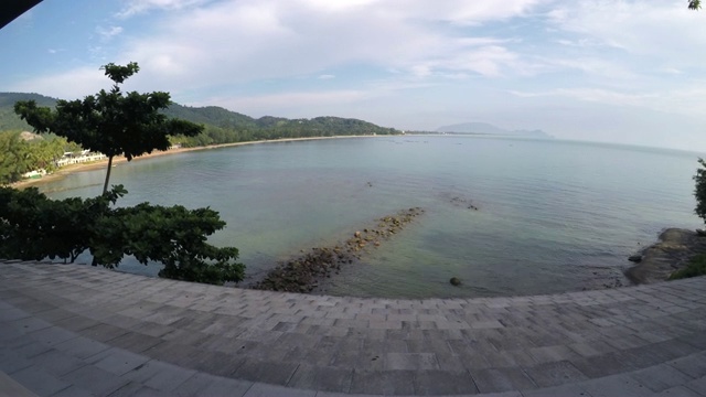 背景-美丽的海景(延时)视频素材