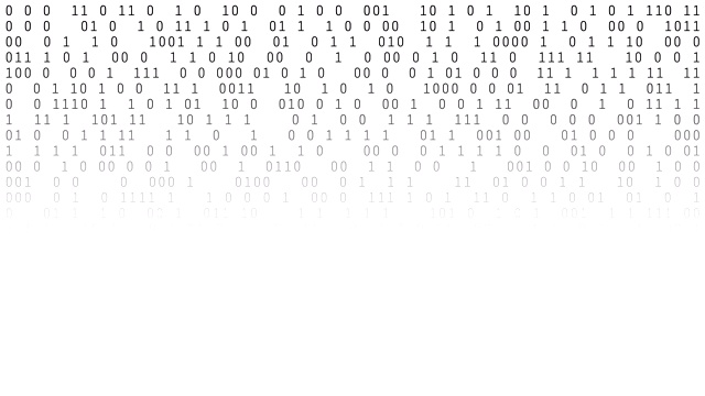 01或二进制数字在计算机屏幕上显示在显示器矩阵的背景下，数字数据代码在黑客或安全的安全技术概念中。抽象的说明视频素材